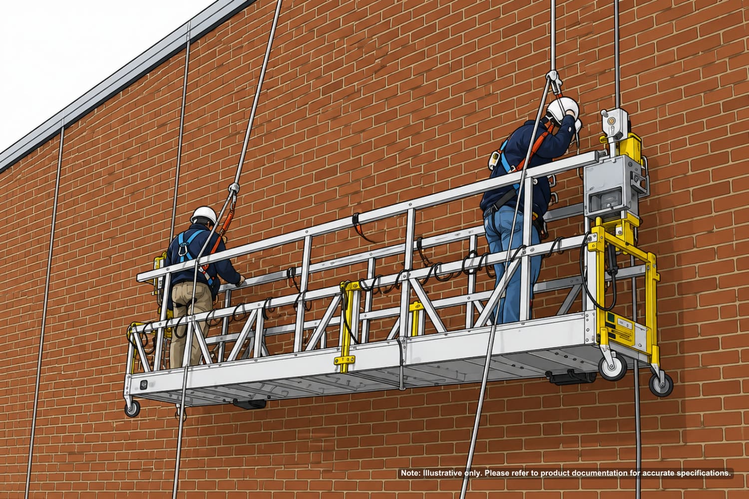 Drop Scaffolding Type of Suspended Scaffold Used in Facade Access