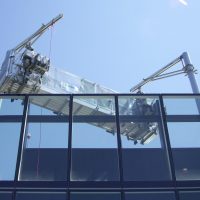 Front Davits and Stage Powered Platform