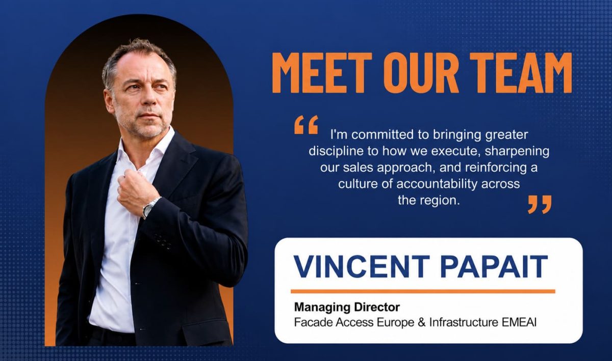 Leading Growth Across Europe: Meet Vincent Papait, Façade Access Solutions’ New Regional Leader